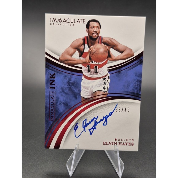 Other - 2024-25 Panini Immaculate Elvin Hayes #14 Immaculate Ink Red Auto‎ /49 Bullets